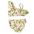 Shade Critters Hibiscus Botanical Pink 2PC One Shoulder Swimsuit