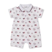 Kissy Kissy Bold Stripes & Bright Stars Short Playsuit
