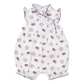 Kissy Kissy Bold Stripes & Bright Stars Girls Short Playsuit