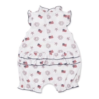 Kissy Kissy Bold Stripes & Bright Stars Girls Short Playsuit