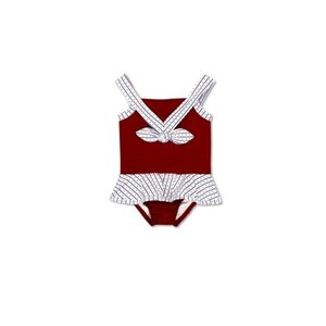 Set Fashions Relay Red/All-American Ruffle Skirt 1PC Swim