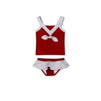 Lullaby Set Relay Red / All-American Ruffle Skirt 2PC Swim