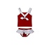 Lullaby Set Relay Red / All-American Ruffle Skirt 2PC Swim