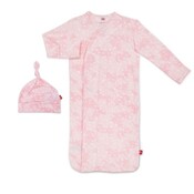 Magnetic  Me Pink Doeskin Modal Magnetic Gown & Hat