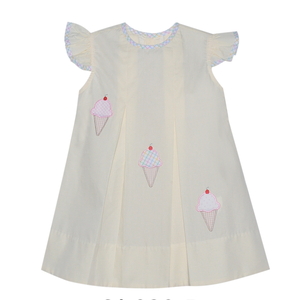 Remember Nguyen Yellow Reese Ice Cream Cone Dress
