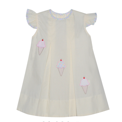 Remember Nguyen Yellow Reese Ice Cream Cone Dress