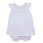 Baby Sen White Zaide Bloomer Set
