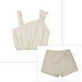 Mayoral Linen Bow Top/Skort Set