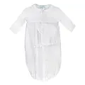 Petit Ami White Smocked Gown w/ Hat