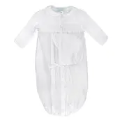 Petit Ami White Smocked Gown w/ Hat