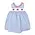 Petit Ami Blue Check Smocked Flags Dress