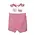 Petit Ami Red Check Emb. Flag and Fireworks Sunsuit