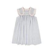 Lullaby Set Simply Blue Seersucker Frances Flap Dress