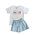 Lulu Bebe Under the Sea Smocked Short Set