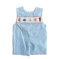 Lulu Bebe Under the Sea Smocked Shortall