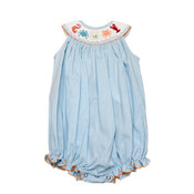 Lulu Bebe Under the Sea Sleeveless Smocked Bubble