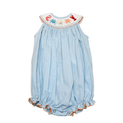Lulu Bebe Under the Sea Sleeveless Smocked Bubble