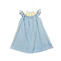 Lulu Bebe Nautical Angel Sleeve Smocked Bishop