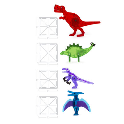 Magnatiles Dino World 40 Piece Set