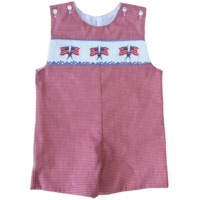 Lulu Bebe Flag Smocked Shortall