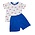 La Luna Flag Pima SS Boy Short Set