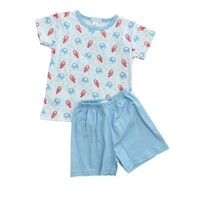 La Luna Crab Pima SS Boy Short Set