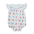 La Luna Crab Pima Ruffle Collar Bubble