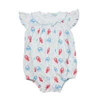 La Luna Crab Pima Ruffle Collar Bubble