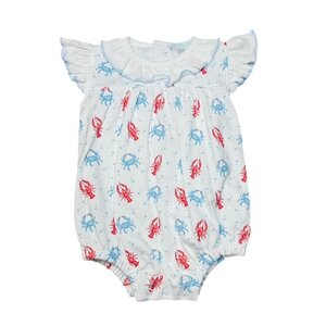 La Luna Crab Pima Ruffle Collar Bubble