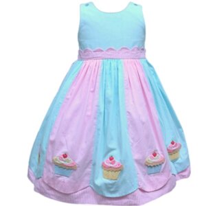 Tea Party Dress w/Cupcake Back