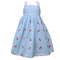 Pineapple Embroidered Crossback Dress