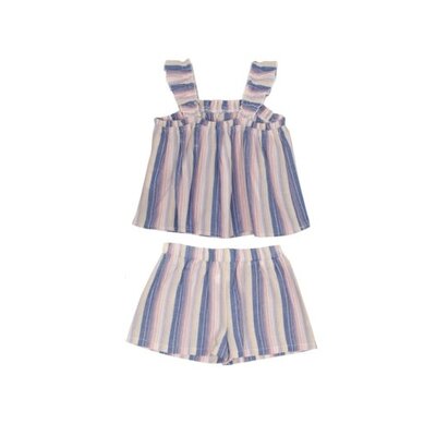 Mabel and Honey | Isobella and Chloe Riley Rose 2PC Short Set