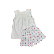 La Luna Crab Pima Sleeveless Top Shortset