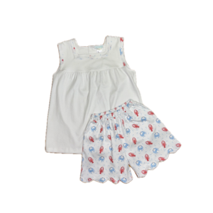La Luna Crab Pima Sleeveless Top Shortset
