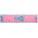 Preston Leather Blue Lobster on Pink, White Cotton Web Belt w/ Leather Tabs