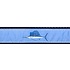 Preston Leather Lt. Blue Sailfish on Navy Cotton Web Belt w/ Leather Tabs