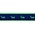 Preston Leather Green Whale on Navy, Green Cotton Web Belt w/ Leather Tabs