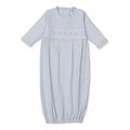 Kissy Kissy Light Blue Sack w/ Hand Smocking
