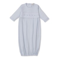 Kissy Kissy Light Blue Sack w/ Hand Smocking