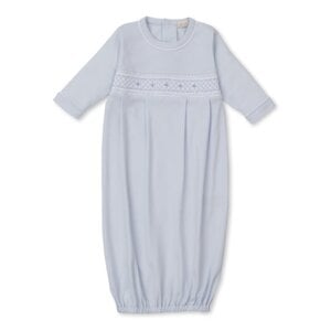Kissy Kissy Light Blue Sack w/ Hand Smocking