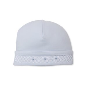 Kissy Kissy Light Blue Hat w/ Hand Smocking