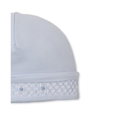Kissy Kissy Light Blue Hat w/ Hand Smocking