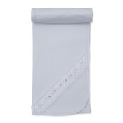 Kissy Kissy Light Blue Blanket w/ Hand Smocking