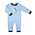 Ishtex Textile Products, Inc Trout Boy's Romper-Blue Stripe