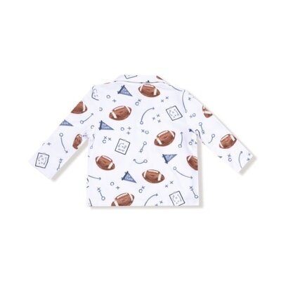 Angel Dear Touchdown Time - Navy - Polo L/S Shirt