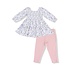 Angel Dear Country Girl Floral Cap Sleeve Dress/Bamboo Legging Set