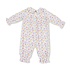 Angel Dear Fall Fruit Floral - Smocked L/S Romper w/ Peter Pan Collar