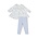 Angel Dear Sweet Rose Calico Smocked Ruffle L/S Dress/Legging Set