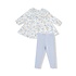 Angel Dear Sweet Rose Calico Smocked Ruffle L/S Dress/Legging Set