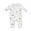Angel Dear Soft Dinos French Terry- Green Uni Romper